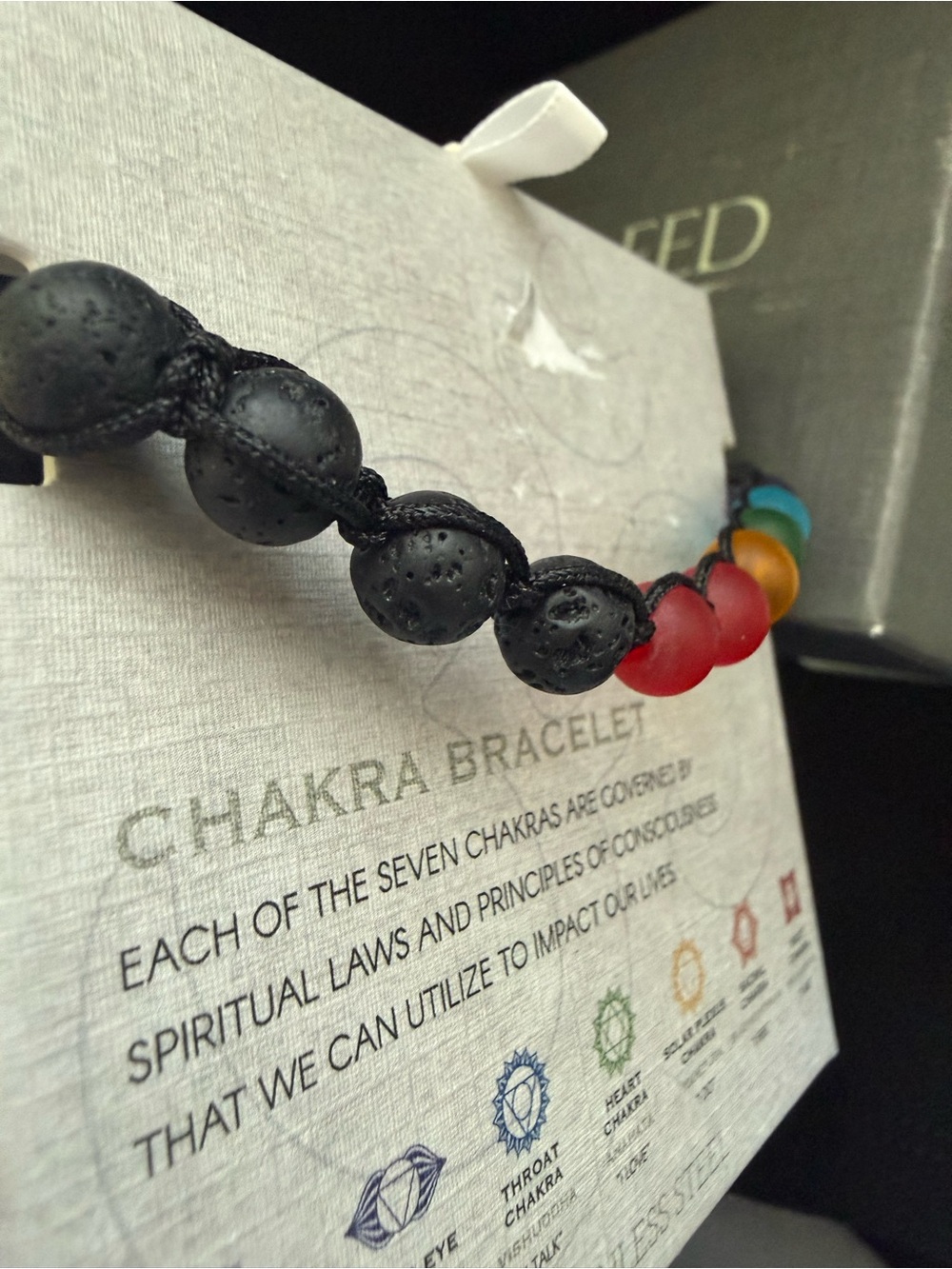Creed Chakra Bead Bracelet in Multicolor - Picture 4 of 4
